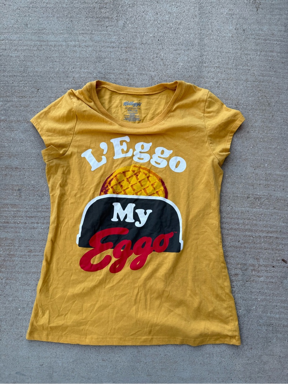 L'Eggo My Eggo Graphic Tee - Yellow Kids Top